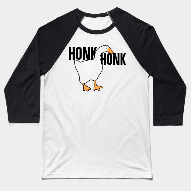 Untitled Goose Meme: Honk Honk Baseball T-Shirt by artsylab